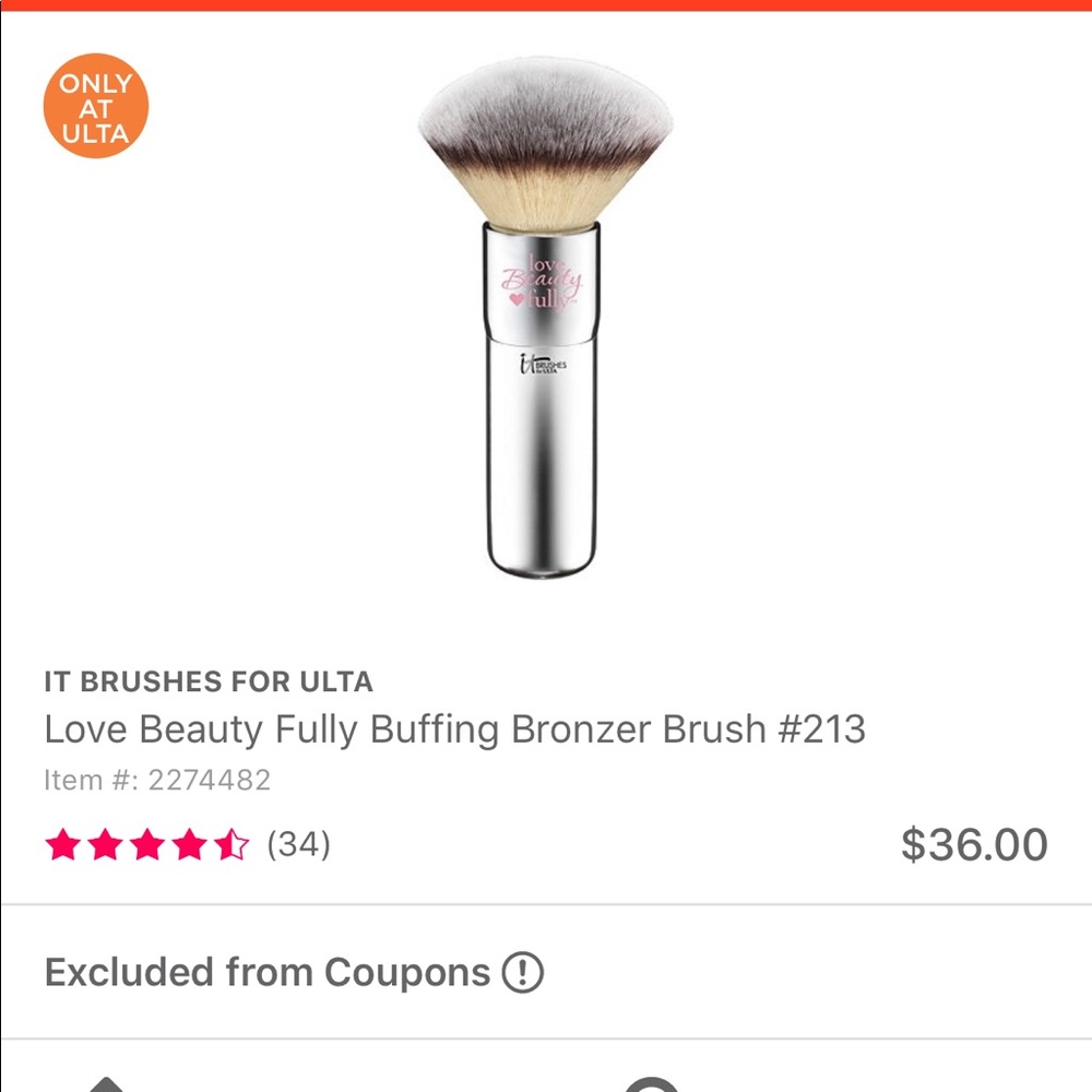 It cosmetics bronzing brush